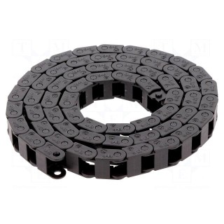 Cable chain | Series: 04 | Bend.rad: 28mm | L: 1002mm | Int.height: 7mm
