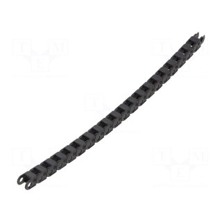 Cable chain | E03 | Bend.rad: 10mm | L: 1000mm | Int.height: 5mm