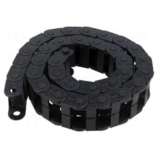 Cable chain | E14 | Bend.rad: 28mm | L: 1006mm | Int.height: 19mm