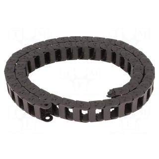 Cable chain | E2C.15 | Bend.rad: 28mm | L: 1000mm | Int.height: 14.9mm