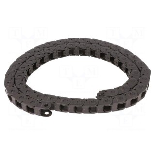Cable chain | E2i.10 | Bend.rad: 28mm | L: 1000mm | Int.height: 10.1mm