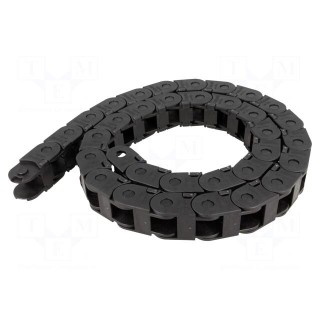 Cable chain | LIGHT | Bend.rad: 28mm | L: 986mm | Int.height: 17mm