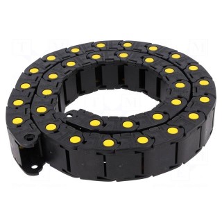 Cable chain | Series: Medium | Bend.rad: 60mm | L: 990mm | Colour: black