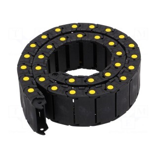 Cable chain | Series: Medium | Bend.rad: 60mm | L: 990mm | Colour: black