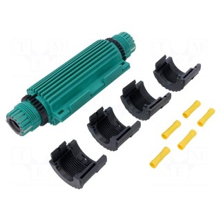 Gel cable joint | RELICON | polypropylene PP | IP68 | green | Y: 190mm