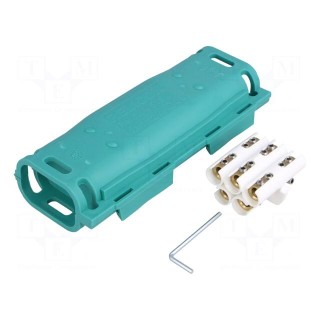 Gel cable joint | RELICON | polypropylene PP | IPX8 | green | Y: 180mm