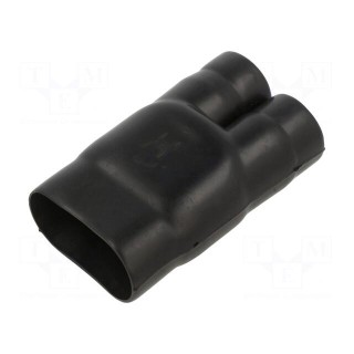 Cable breakout | glueless | 38.6/26.9mm | black | -75÷150°C | RAYCHEM