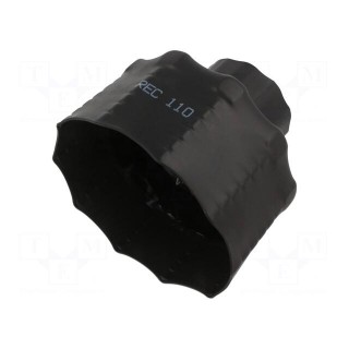 Heat shrink boot | 125/65mm | black | Diam.after shrinking: 21/21mm