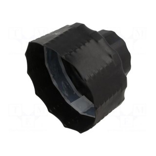 Heat shrink boot | 156/95mm | black | Diam.after shrinking: 45/45mm