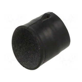 Heat shrink boot | angular,glued | 14mm | black | -75÷150°C | RAYCHEM