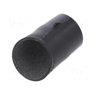 Heat shrink boot | angular,glued | black | elastomer | -75÷150°C