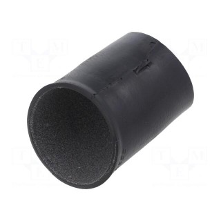 Heat shrink boot | angular,glued | 22mm | black | -75÷150°C | RAYCHEM