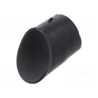 Heat shrink boot | angular,glued | 35mm | black | -75÷150°C | RAYCHEM