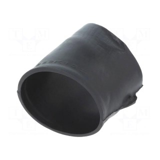 Heat shrink boot | glueless,angular | black | elastomer | -75÷150°C