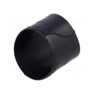 Heat shrink boot | glueless,angular | 18mm | black | -75÷150°C