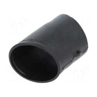 Heat shrink boot | glueless,angular | 19mm | black | -75÷150°C