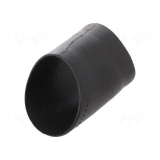 Heat shrink boot | glueless,angular | 27mm | black | -75÷150°C