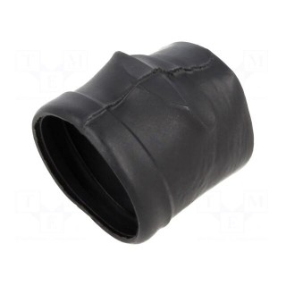 Heat shrink boot | glueless,angular | 9.3mm | black | -75÷175°C