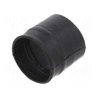 Heat shrink boot | glueless,straight | 13mm | L: 38mm | black | RAYCHEM