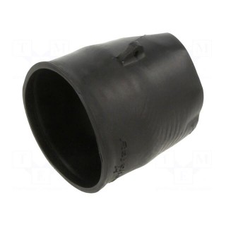 Heat shrink boot | glueless,straight | 18mm | L: 67mm | black | RAYCHEM