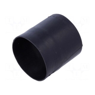 Heat shrink boot | glueless,straight | 20.3mm | L: 51.3mm | black