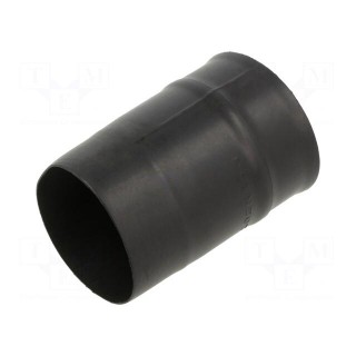 Heat shrink boot | glueless,straight | 22.4mm | L: 80mm | black