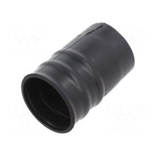 Heat shrink boot | glueless,straight | 22mm | L: 99mm | black | RAYCHEM