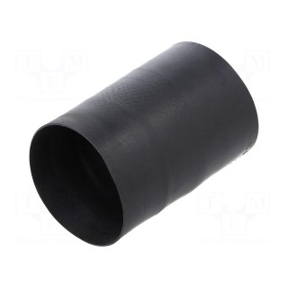Heat shrink boot | glueless,straight | L: 99.1mm | black | elastomer