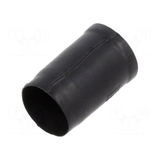 Heat shrink boot | glueless,straight | 5.8mm | black | -75÷175°C