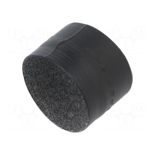 Heat shrink boot | straight,glued | L: 38.1mm | black | elastomer