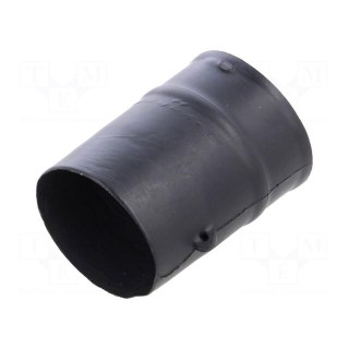 Heat shrink boot | straight,glued | 18mm | L: 67mm | black | -30÷105°C