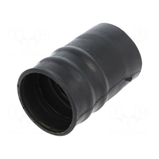 Heat shrink boot | straight,glued | L: 99mm | black | polyolefine