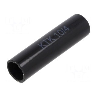 Heat shrink cap | glued | 11mm | L: 48.5mm | black
