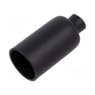 Heat shrink cap | glued | 3: 1 | 12.7mm | L: 38.1mm | black | polyolefine