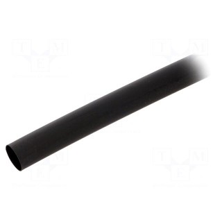 Heat shrink sleeve | 2: 1 | 12.7mm | L: 1.2m | black | polyolefine | 5pcs.