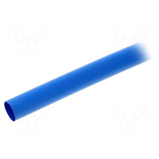 Heat shrink sleeve | 2: 1 | 12.7mm | L: 1.2m | blue | polyolefine | 5pcs.