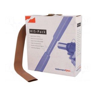 Heat shrink sleeve | 2: 1 | 19.1mm | L: 5m | brown | Wall thick: 0.8mm