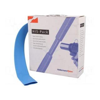 Heat shrink sleeve | 2: 1 | 25.4mm | L: 5m | blue | Wall thick: 0.9mm