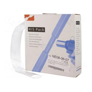 Heat shrink sleeve | 2: 1 | 25.4mm | L: 5m | transparent