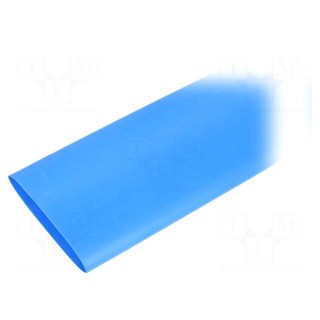 Heat shrink sleeve | 2: 1 | 38.1mm | L: 1.2m | blue | polyolefine | 5pcs.