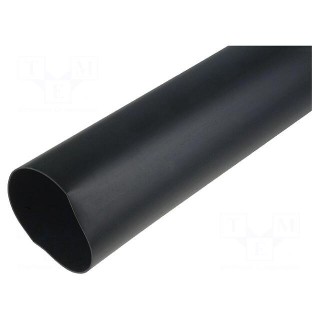 Heat shrink sleeve | 3.5: 1 | 63mm | L: 1m | black | Wall thick: 2.8mm