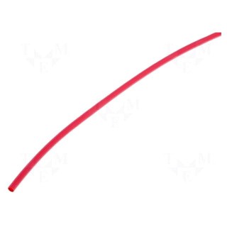 Heat shrink sleeve | 3: 1 | 3mm | L: 200mm | red | Pcs: 10