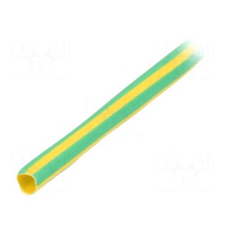 Heat shrink sleeve | 3: 1 | 3mm | L: 30m | yellow-green | Temp: -50÷135°C