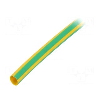 Heat shrink sleeve | 3: 1 | 6mm | L: 1m | yellow-green