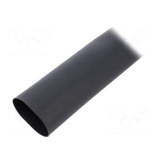 Heat shrink sleeve | glued | 3: 1 | 40mm | L: 1.2m | black | polyolefine