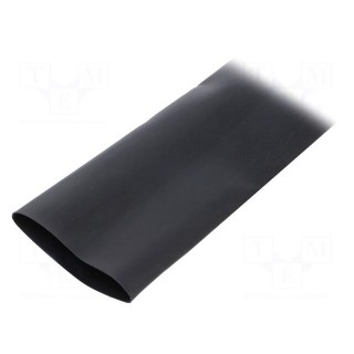Heat shrink sleeve | glued | 4: 1 | 52mm | L: 1.2m | black | polyolefine