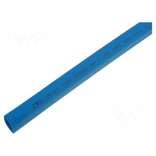 Heat shrink sleeve | glueless | 2: 1 | 19.1mm | L: 1m | blue | polyolefine