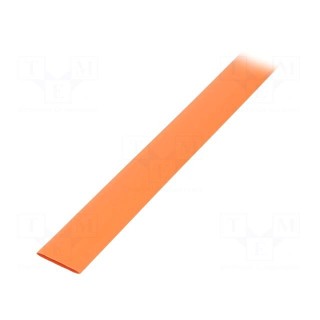 Heat shrink sleeve | glueless | 2: 1 | 12.7mm | L: 1m | orange