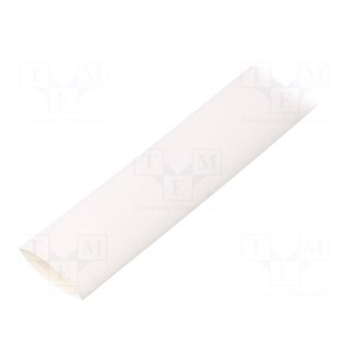 Heat shrink sleeve | glueless | 2: 1 | 12.7mm | L: 1m | white