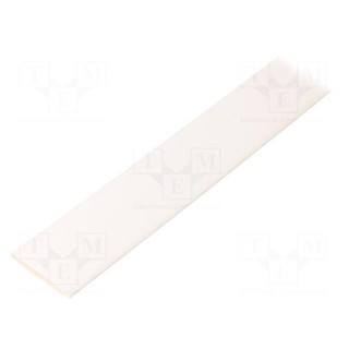 Heat shrink sleeve | glueless | 2: 1 | 16mm | L: 1m | white | polyolefine